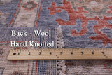 Grey Turkish Oushak Hand Knotted Wool Rug - 9' 0" X 11' 8" - Golden Nile
