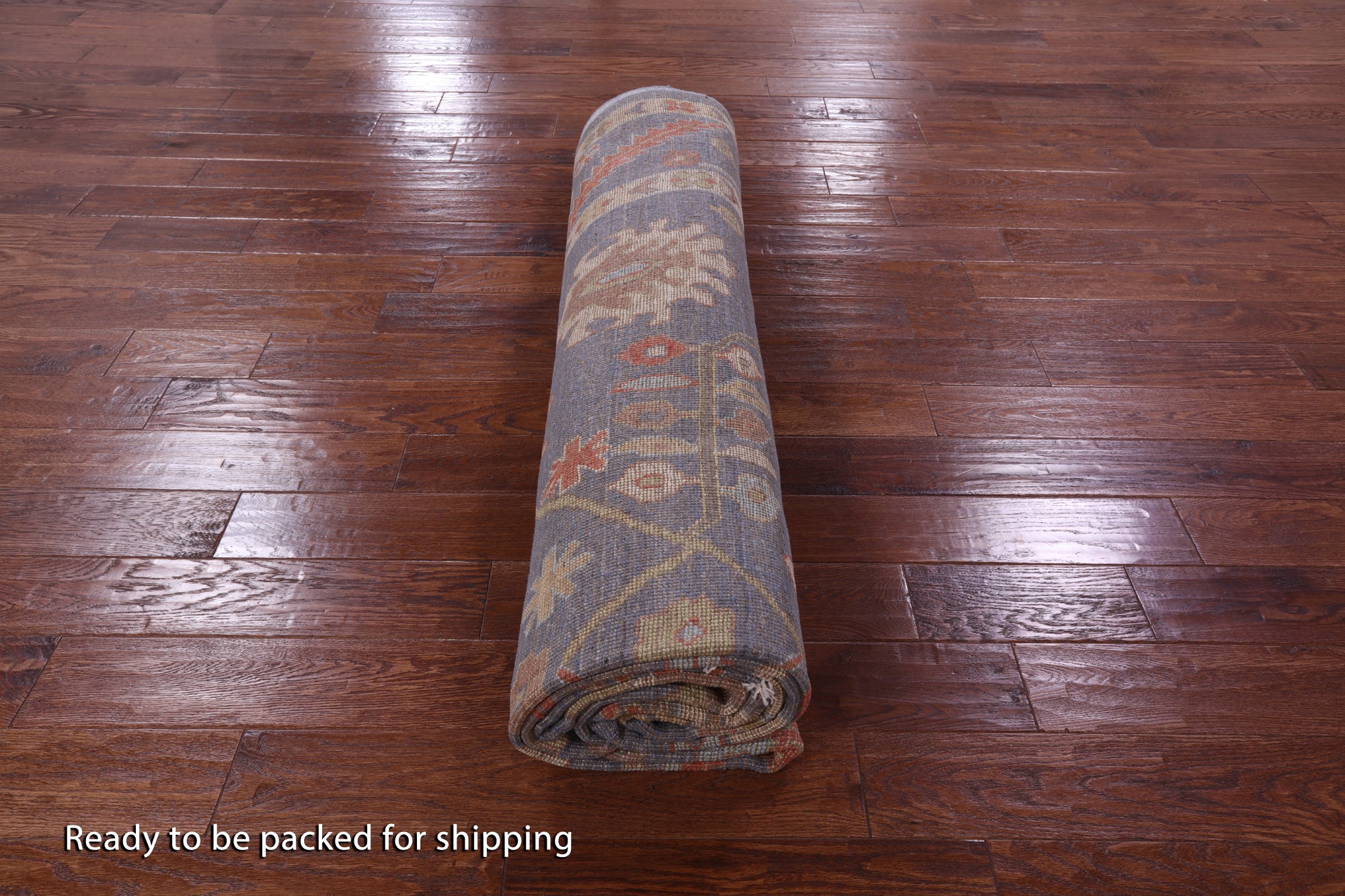 Grey Turkish Oushak Hand Knotted Wool Rug - 9' 2" X 12' 1" - Golden Nile