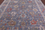Grey Turkish Oushak Hand Knotted Wool Rug - 9' 2" X 12' 1" - Golden Nile