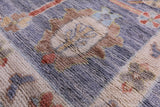 Grey Turkish Oushak Hand Knotted Wool Rug - 9' 2" X 12' 1" - Golden Nile
