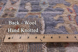 Grey Turkish Oushak Hand Knotted Wool Rug - 9' 2" X 12' 1" - Golden Nile