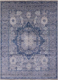 Geometric Persian Mamluk Hand Knotted Wool Rug - 8' 10" X 11' 7" - Golden Nile