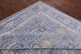 Blue Persian Fine Serapi Hand Knotted Wool Rug - 8' 2" X 9' 10" - Golden Nile