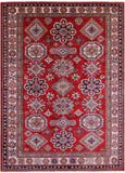 Red Super Kazak Handmade Wool Rug - 8' 11" X 12' 0" - Golden Nile