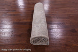 Ivory White Wash Peshawar Hand Knotted Wool Rug - 8' 9" X 11' 8" - Golden Nile