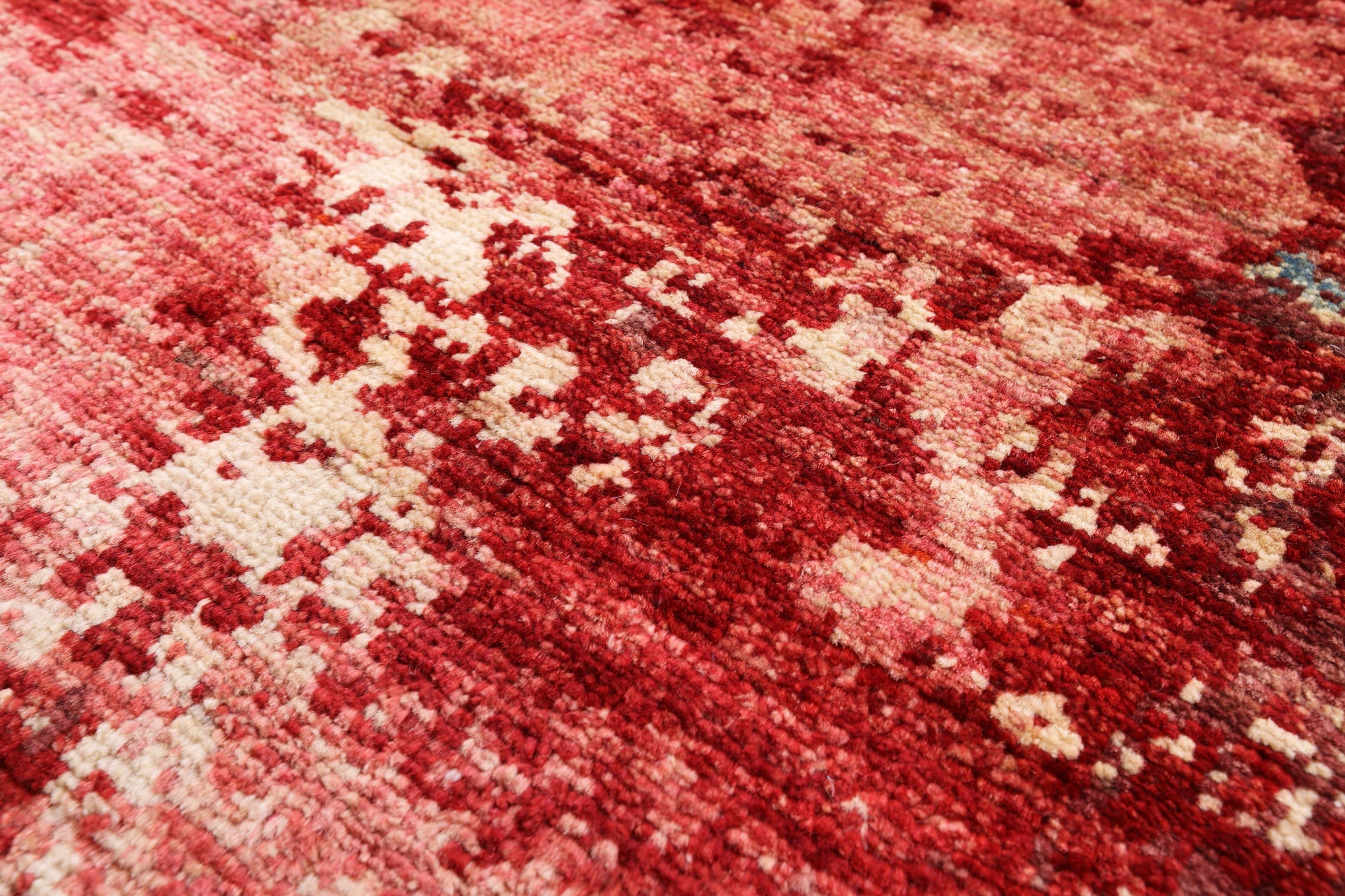 Asbtract Modern Mamluk Hand Knotted Wool Rug - 9' 9" X 13' 7" - Golden Nile
