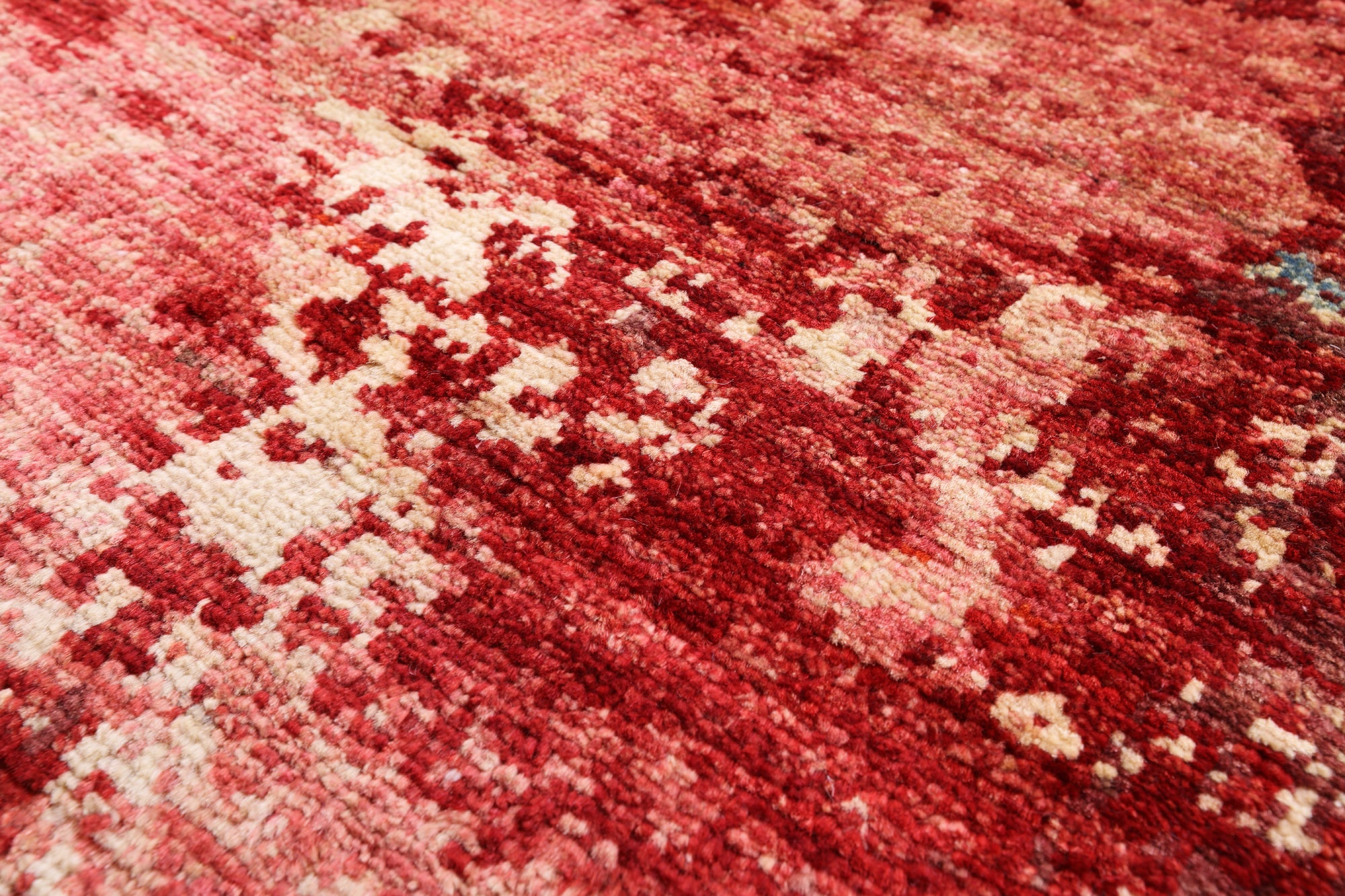 Asbtract Modern Mamluk Hand Knotted Wool Rug - 9' 9" X 13' 7" - Golden Nile