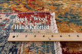 Asbtract Modern Mamluk Hand Knotted Wool Rug - 9' 10" X 13' 5" - Golden Nile