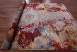 Abstract Modern Mamluk Hand Knotted Wool Rug - 8' 11" X 11' 10" - Golden Nile