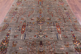 Tribal Persian Gabbeh Hand Knotted Wool Rug - 6' 7" X 9' 5" - Golden Nile