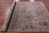 Tribal Persian Gabbeh Hand Knotted Wool Rug - 6' 7" X 9' 5" - Golden Nile