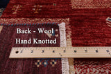Tribal Persian Gabbeh Hand Knotted Wool Rug - 6' 7" X 9' 6" - Golden Nile