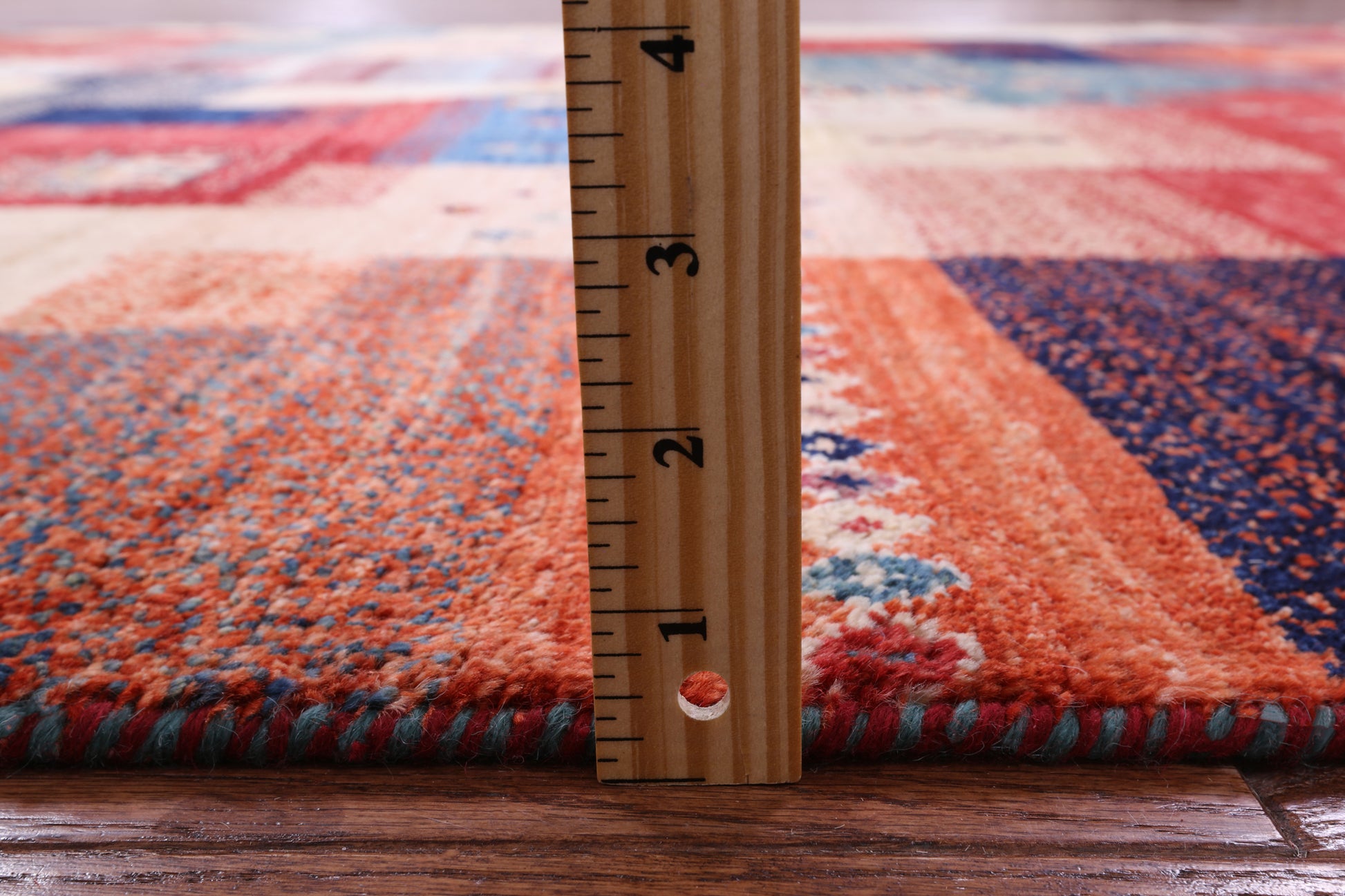 Tribal Persian Gabbeh Hand Knotted Wool Rug - 6' 7" X 9' 6" - Golden Nile