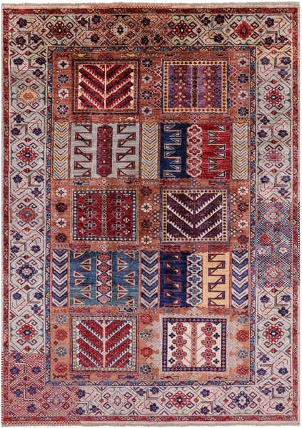 Persian Fine Serapi Hand Knotted Wool Rug - 6' 0" X 8' 10" - Golden Nile