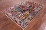 Persian Fine Serapi Hand Knotted Wool Rug - 6' 0" X 8' 10" - Golden Nile