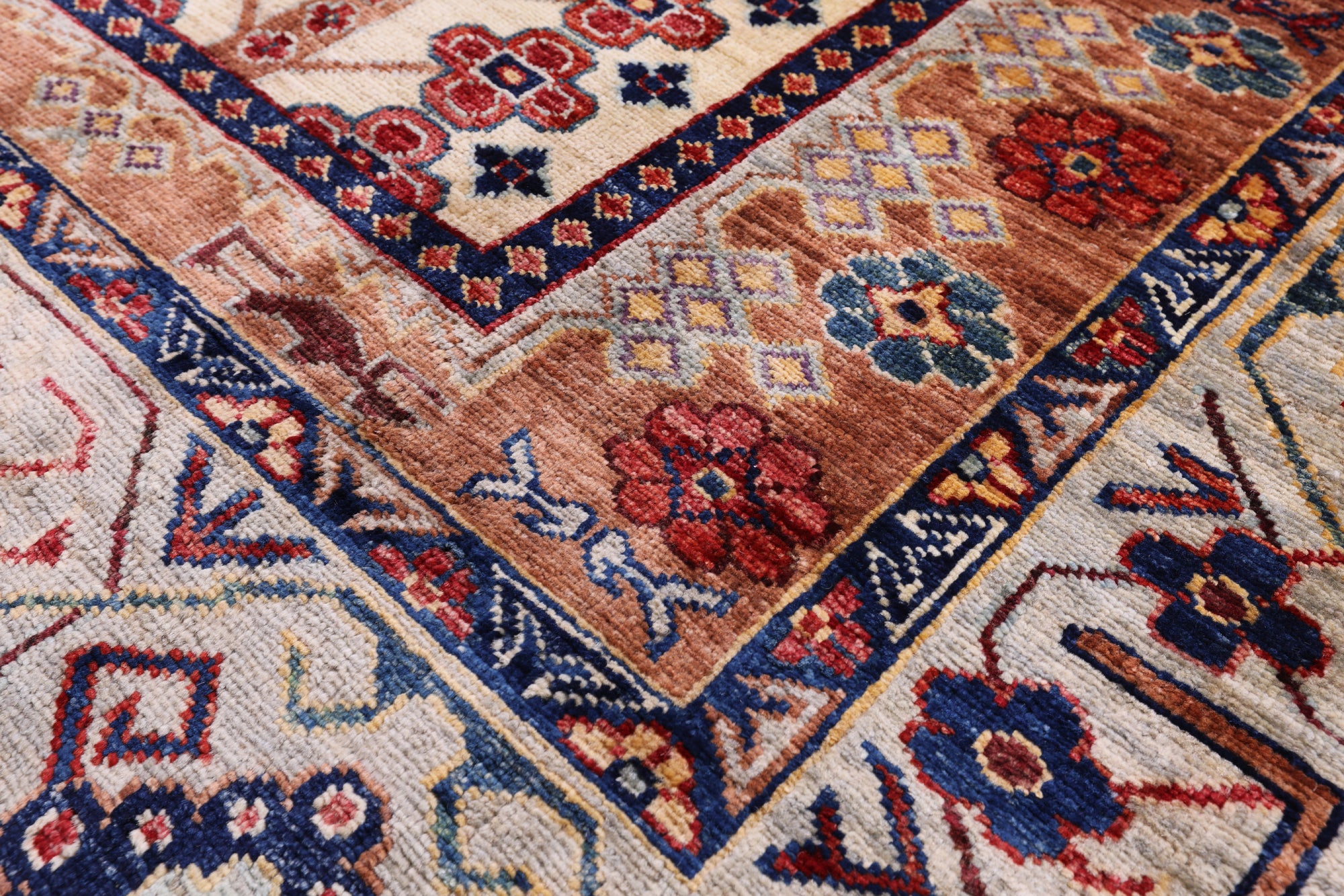 Persian Fine Serapi Hand Knotted Wool Rug - 6' 0" X 8' 10" - Golden Nile