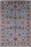 Peshawar Hand Knotted Wool Rug - 6' 9" X 10' 3" - Golden Nile