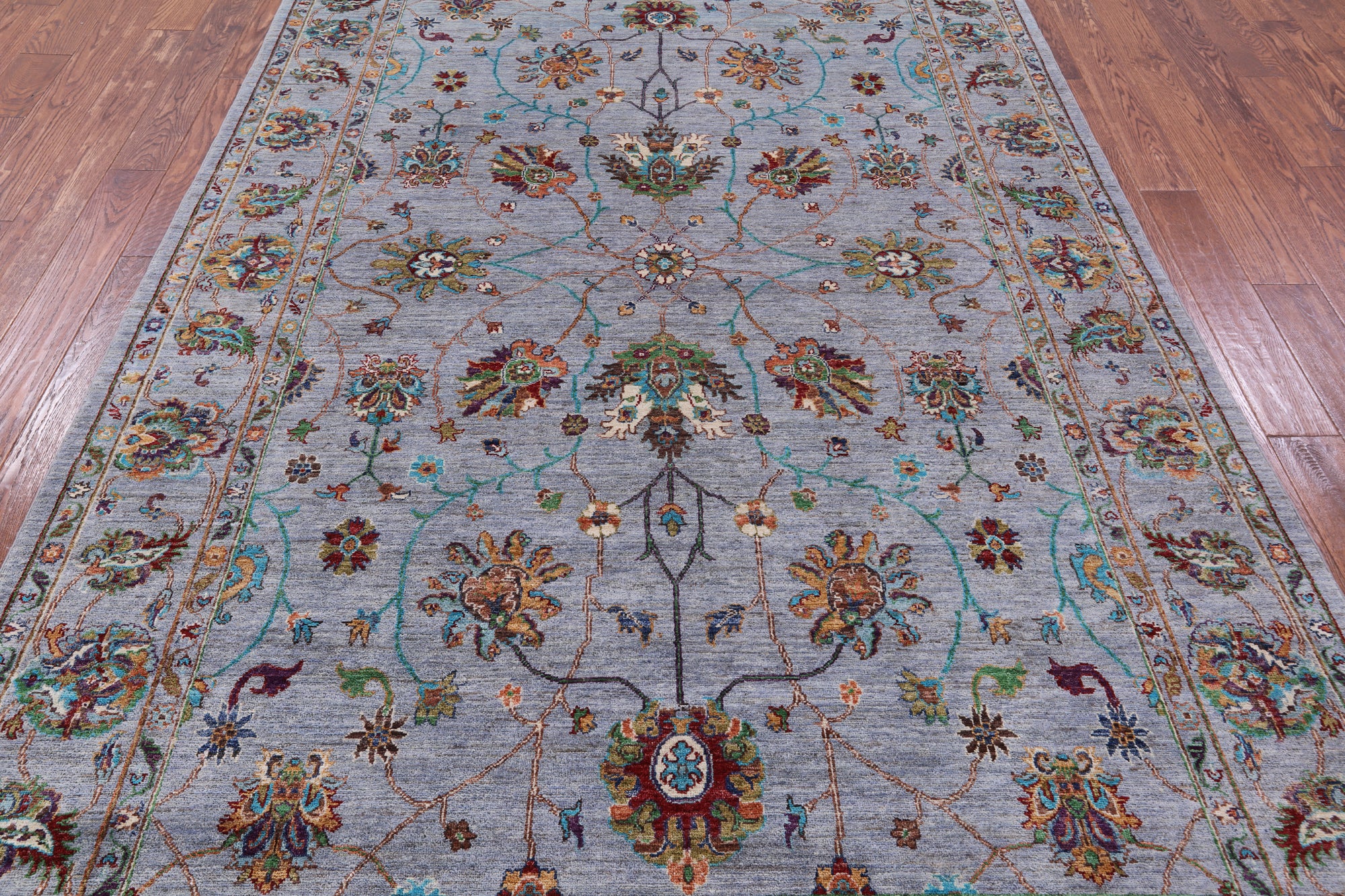 Peshawar Hand Knotted Wool Rug - 6' 9" X 10' 3" - Golden Nile
