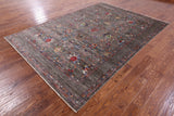 Peshawar Hand Knotted Wool Rug - 6' 9" X 9' 10" - Golden Nile