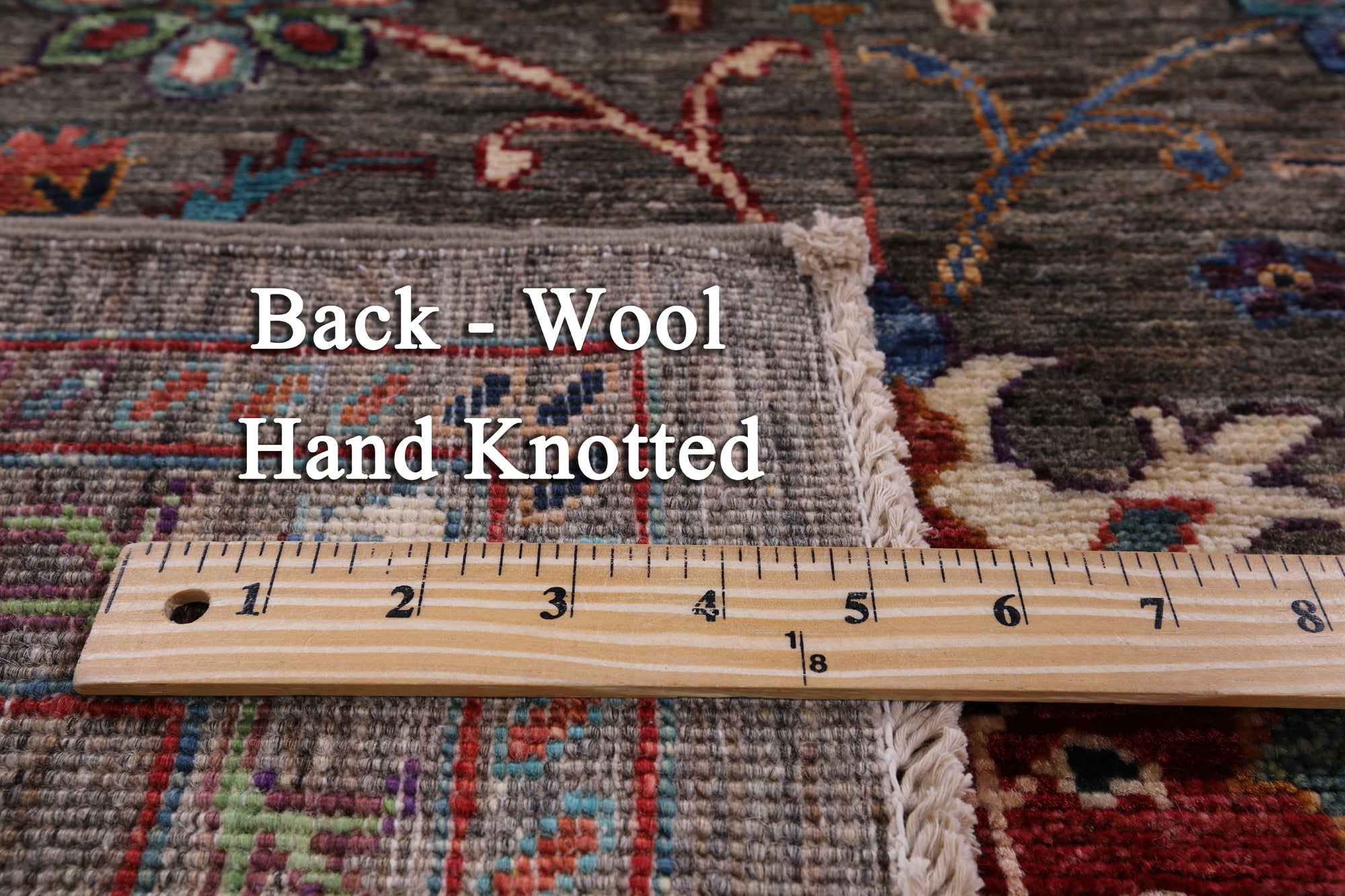Peshawar Hand Knotted Wool Rug - 6' 9" X 9' 10" - Golden Nile