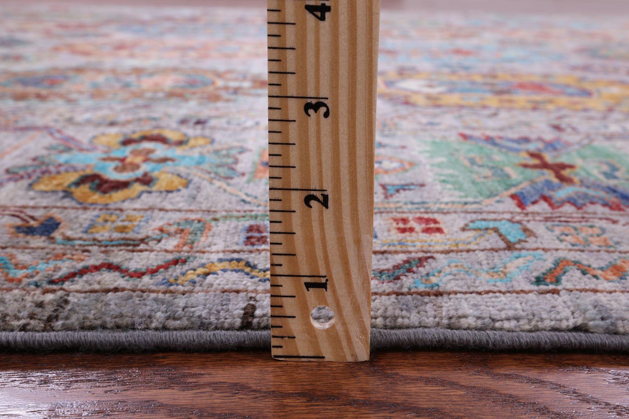 Turkmen Ersari Hand Knotted Wool Rug - 6' 8" X 9' 5" - Golden Nile