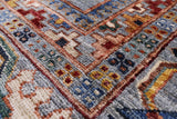 Turkmen Ersari Handmade Wool Rug - 6' 8" X 9' 9" - Golden Nile
