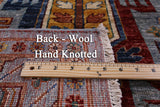 Turkmen Ersari Handmade Wool Rug - 6' 8" X 9' 9" - Golden Nile