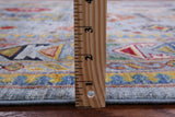 Blue Turkmen Ersari Hand Knotted Wool Rug - 6' 9" X 9' 9" - Golden Nile