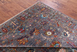 Grey Peshawar Hand Knotted Wool Rug - 5' 10" X 7' 8" - Golden Nile