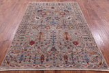 Peshawar Handmade Wool Rug - 5' 7" X 7' 10" - Golden Nile