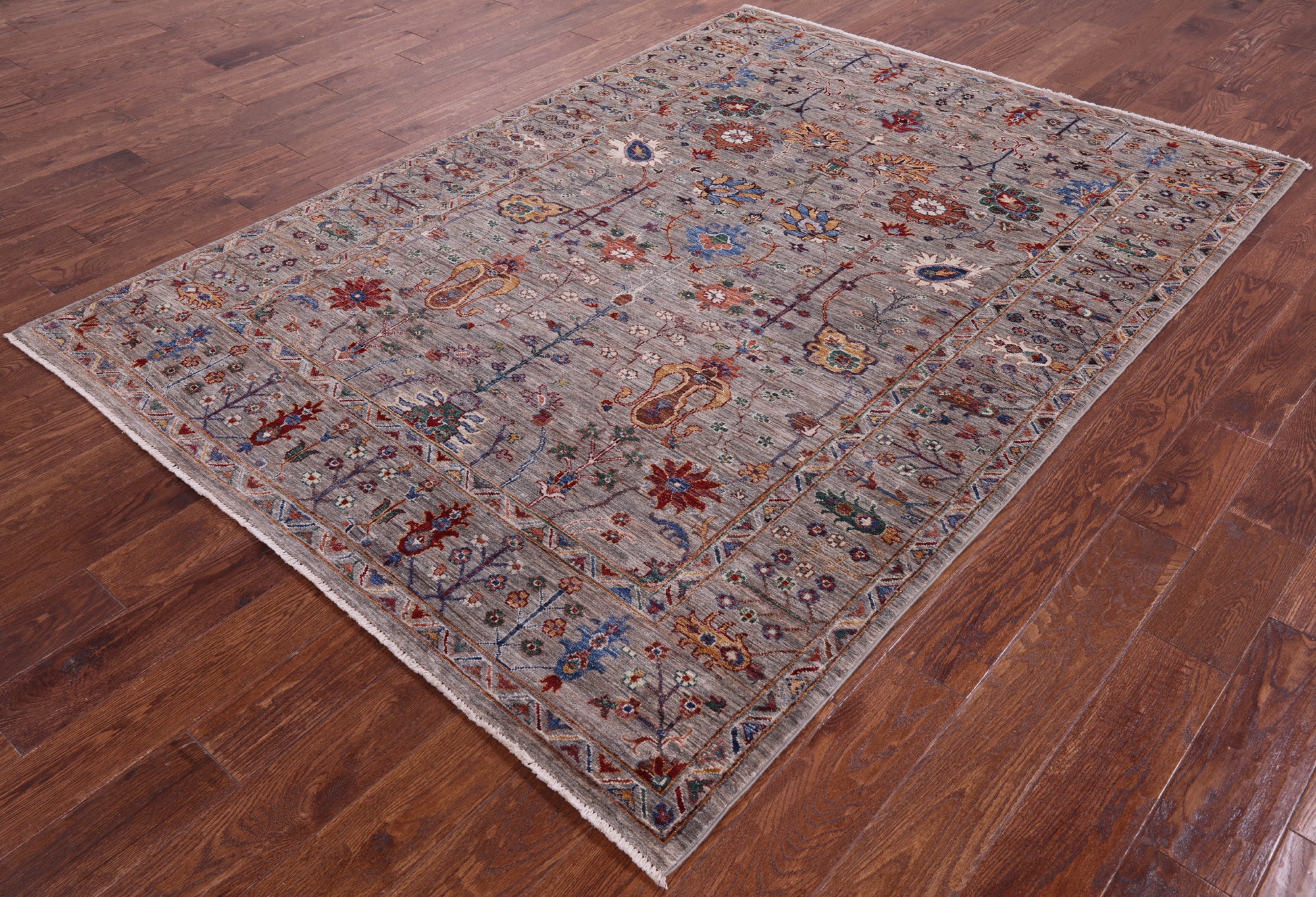 Peshawar Handmade Wool Rug - 5' 7" X 7' 10" - Golden Nile