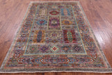 Turkmen Ersari Hand Knotted Wool Rug - 5' 9" X 8' 0" - Golden Nile