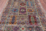 Turkmen Ersari Hand Knotted Wool Rug - 5' 9" X 8' 0" - Golden Nile