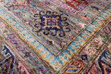 Turkmen Ersari Hand Knotted Wool Rug - 5' 9" X 8' 0" - Golden Nile