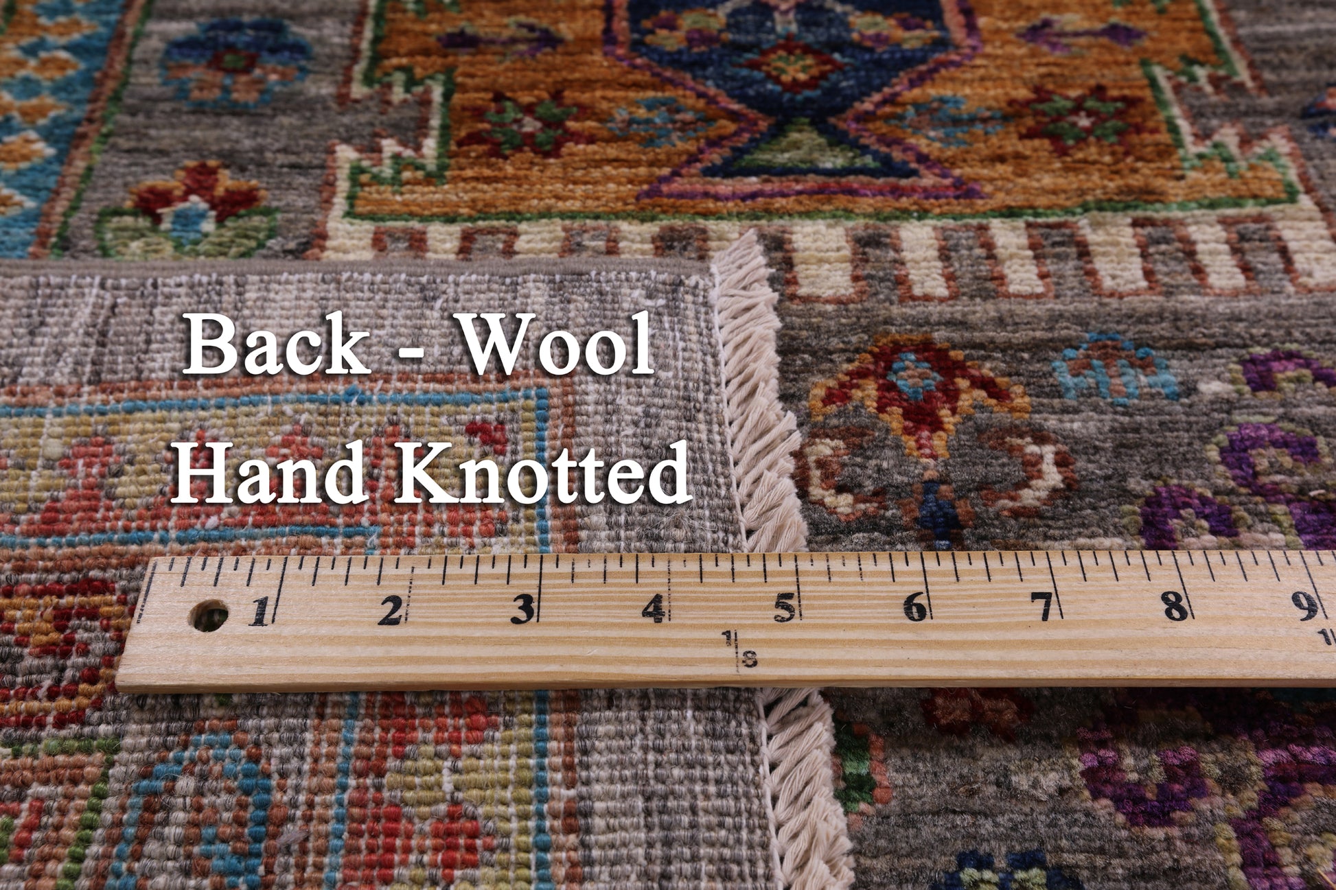 Turkmen Ersari Hand Knotted Wool Rug - 5' 9" X 8' 0" - Golden Nile