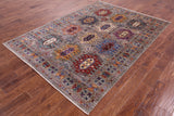 Turkmen Ersari Hand Knotted Wool Rug - 5' 9" X 8' 1" - Golden Nile