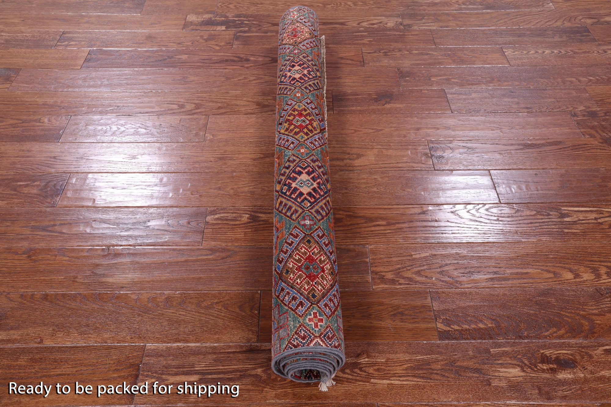 Grey Khorjin Persian Gabbeh Handmade Wool Rug - 4' 2" X 5' 11" - Golden Nile