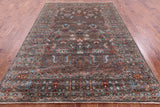 Peshawar Hand Knotted Wool Rug - 6' 10" X 9' 11" - Golden Nile