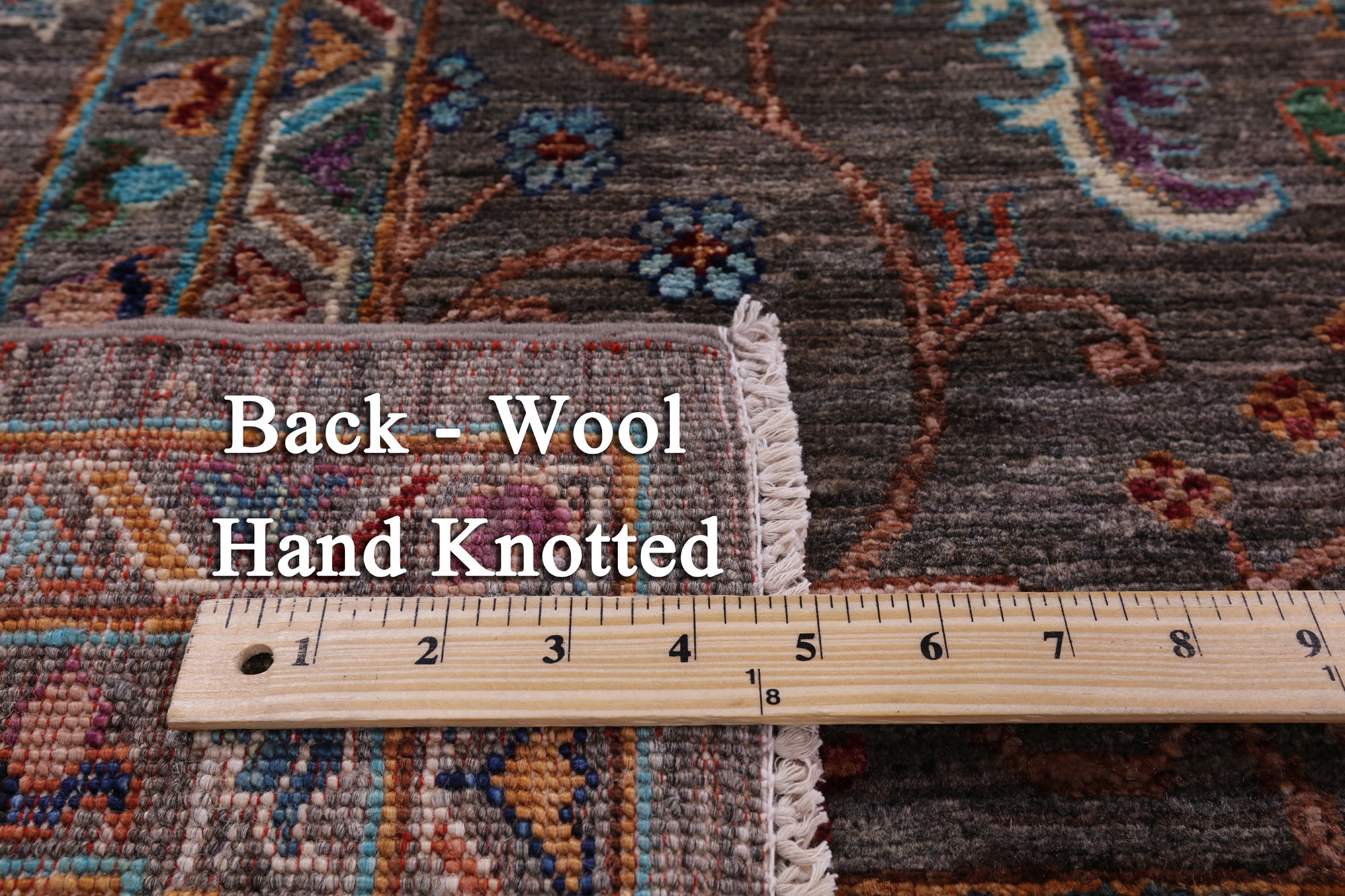 Peshawar Hand Knotted Wool Rug - 6' 10" X 9' 11" - Golden Nile