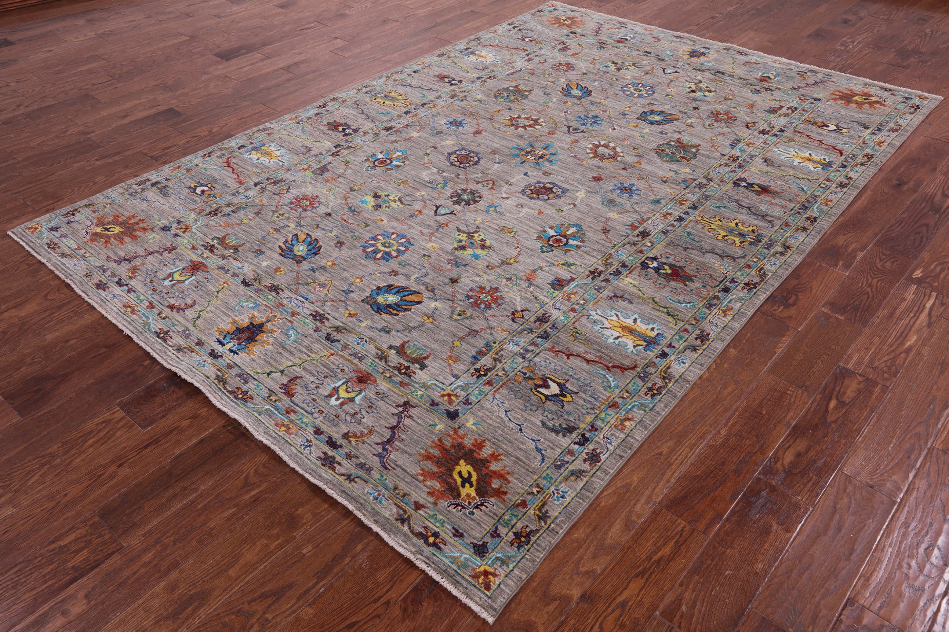 Peshawar Handmade Wool Rug - 6' 6" X 9' 8" - Golden Nile