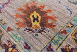 Peshawar Handmade Wool Rug - 6' 6" X 9' 8" - Golden Nile