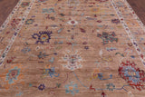 Turkish Oushak Handmade Wool Rug - 8' 9" X 11' 8" - Golden Nile