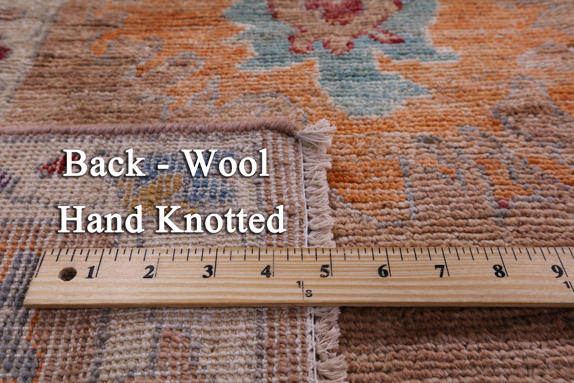 Turkish Oushak Handmade Wool Rug - 8' 9" X 11' 8" - Golden Nile