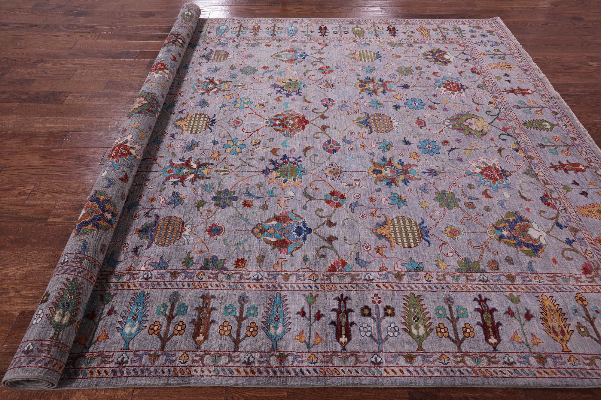 Peshawar Handmade Wool Rug - 8' 9" X 12' 1" - Golden Nile
