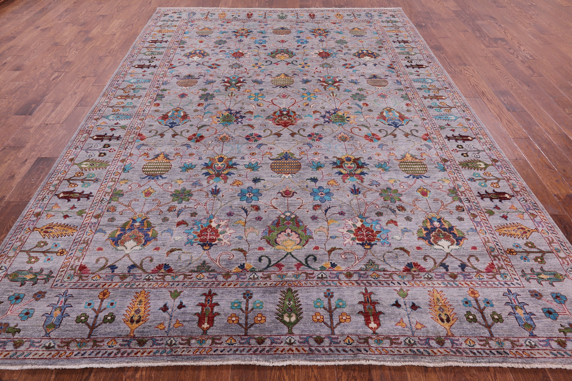 Peshawar Handmade Wool Rug - 8' 9" X 12' 1" - Golden Nile