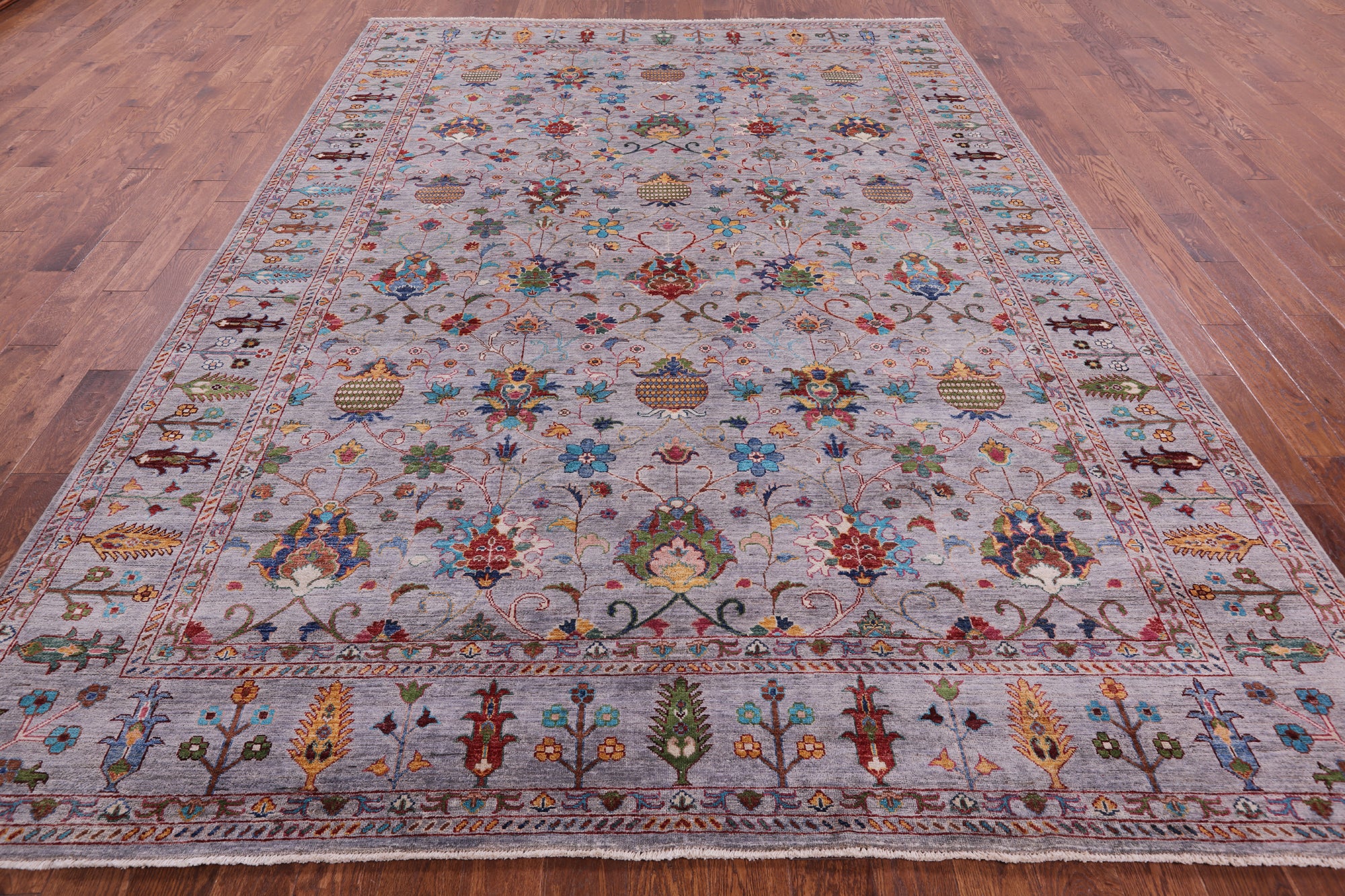Peshawar Handmade Wool Rug - 8' 9" X 12' 1" - Golden Nile