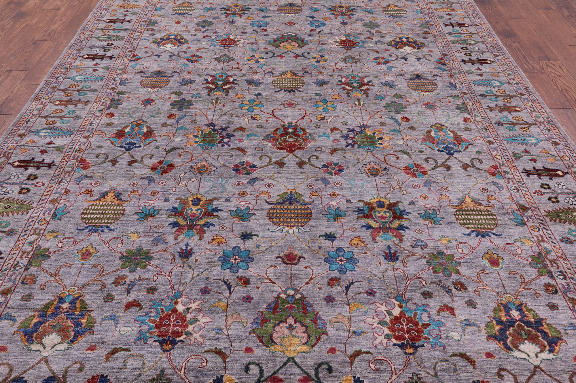 Peshawar Handmade Wool Rug - 8' 9" X 12' 1" - Golden Nile