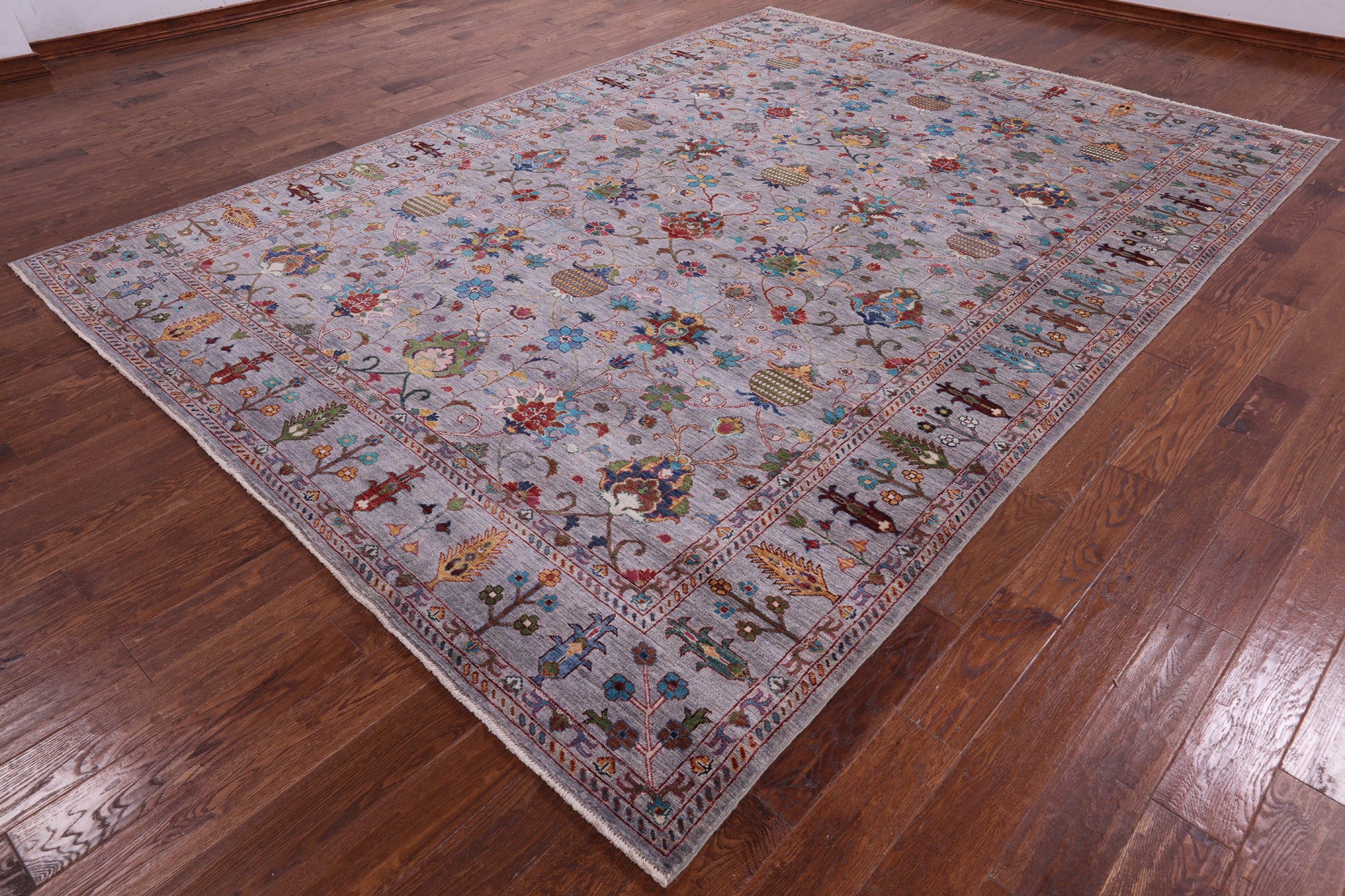 Peshawar Handmade Wool Rug - 8' 9" X 12' 1" - Golden Nile