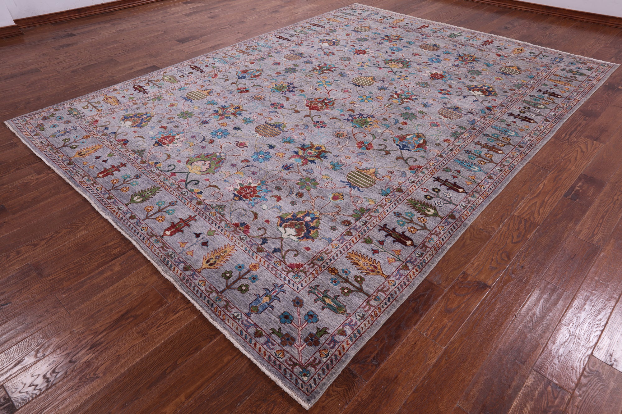 Peshawar Handmade Wool Rug - 8' 9" X 12' 1" - Golden Nile