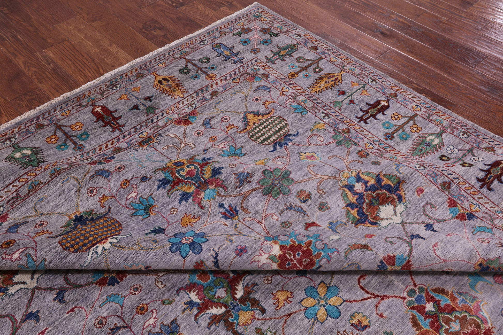 Peshawar Handmade Wool Rug - 8' 9" X 12' 1" - Golden Nile